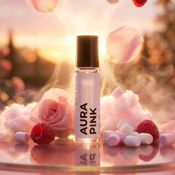 aura pink perfume oil for her. Vegan and long lasting perfume oil. great gift.