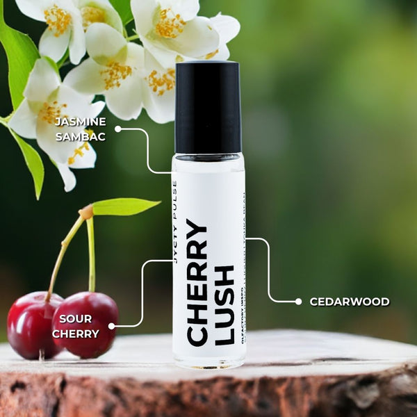 Cherry Lush perfume oil bottle – vegan & cruelty-free