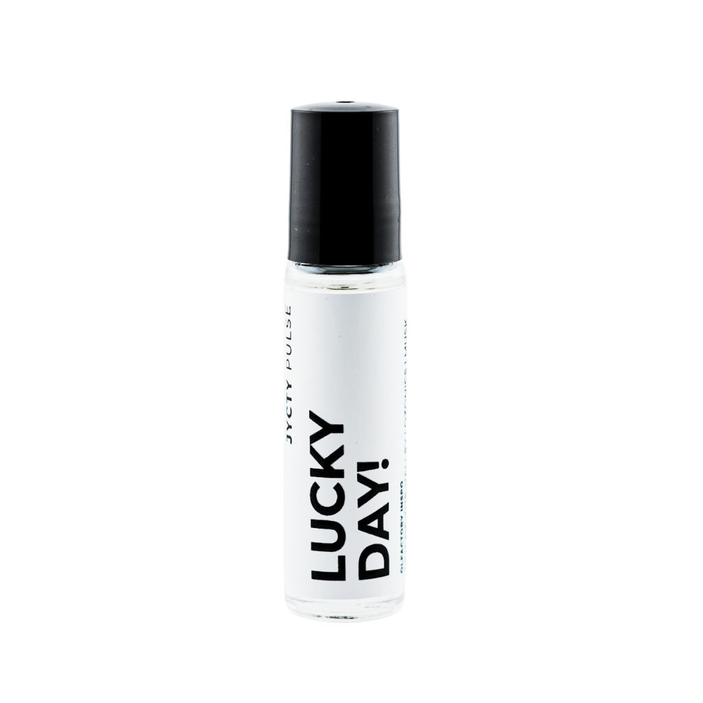 Lucky perfume oil bottle with lily of the valley design